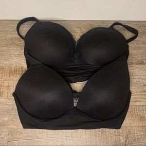 Victoria’s Secret Black Bra Set of 2